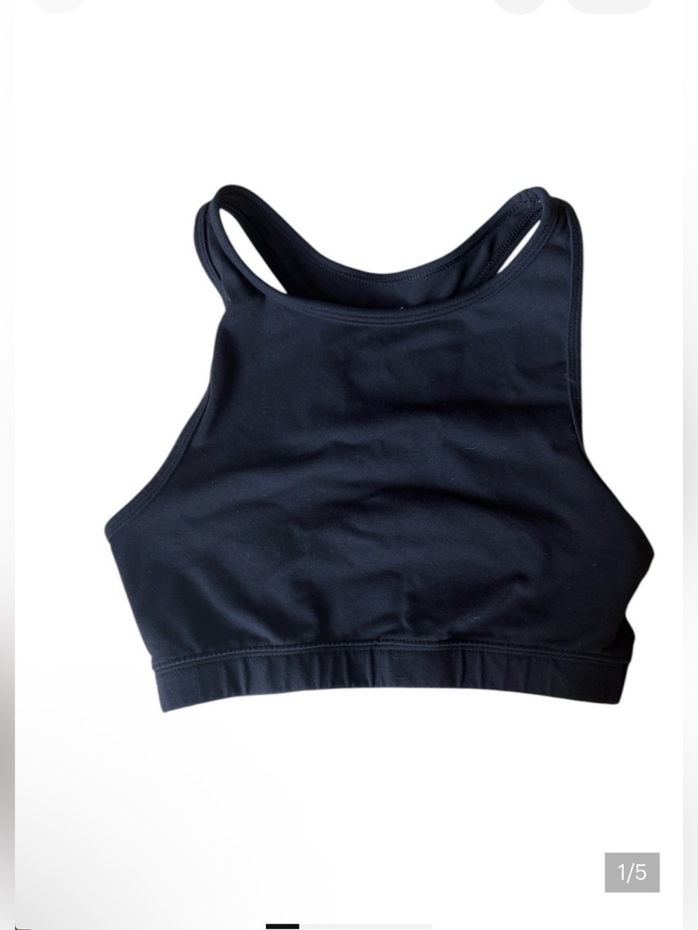 TNA Black Cut Out Back Sports Bra - ECLN - XS